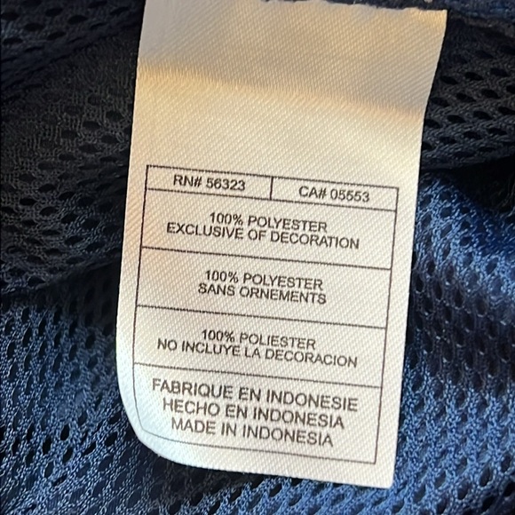 VTG Y2K Nike Syracuse University Track Pant Embroidered Zip  Ankle Lined Blue XL - Picture 10 of 11